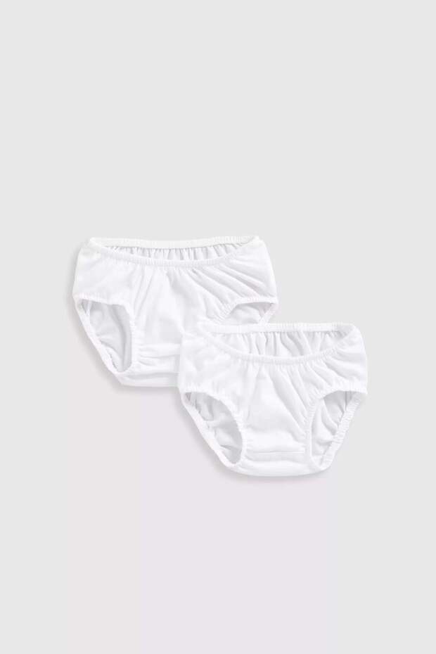 White Baby Knickers - 2 Pack