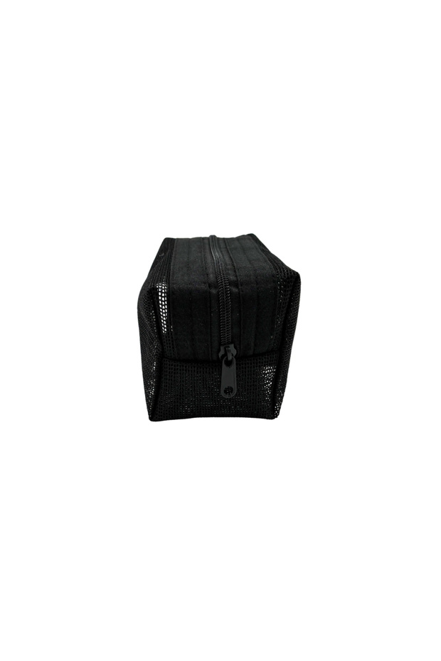 Mini Siyah File Clutch Çanta - 6