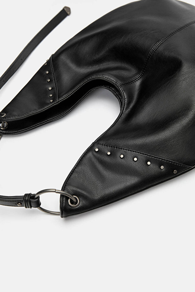 Zımba detaylı tote çanta - 4