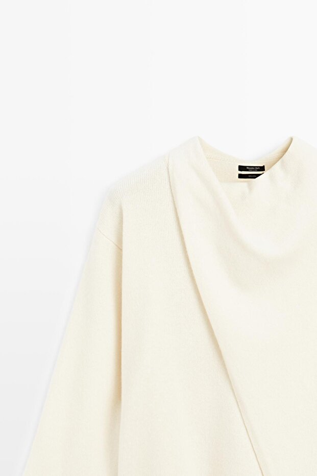 %100 yün atkı örgü kazak - 6