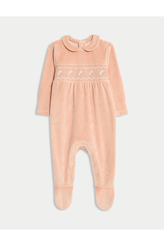 Pamuk Karışımlı Kadife Uyku Tulumu (0-3 Yaş) - 1