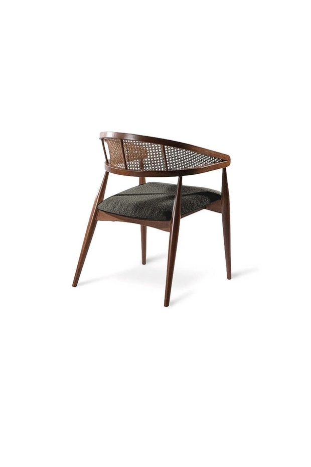 Yuvarlak Ahşap Masa Takımı Bohem 4 Kişilik Mutfak Masa Sandalye Takımı İskandinav - 5