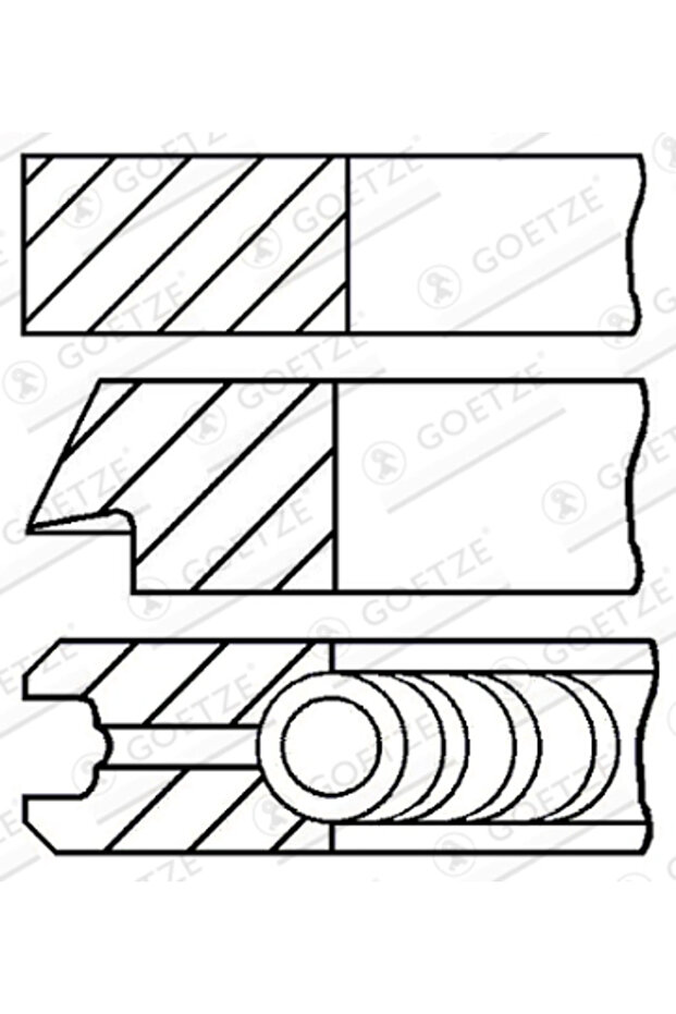 Set Segmenti Piston Bmw 3/5/7 - 1