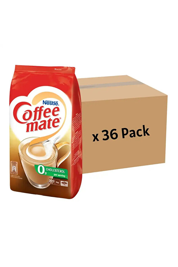 Coffee Mate Coffee Creamer Powder Zero Cholesterol- 36pcs of 1kg Bulk Pack (Please Note That