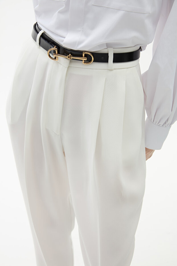 Hepburn White Pants - 6