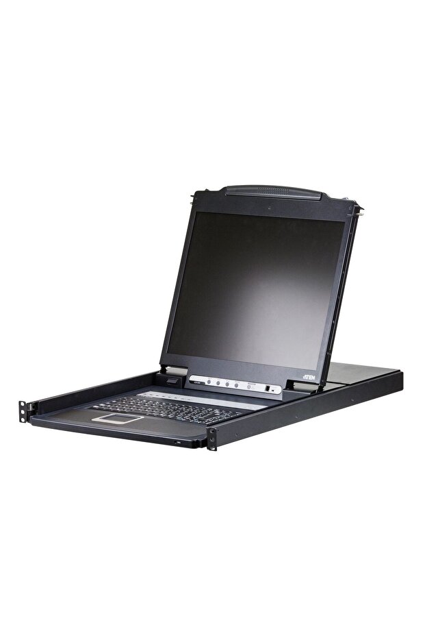 Aten 8-Port LCD KVM Switch 19" with French Keyboard, CL1308N-FR - 1