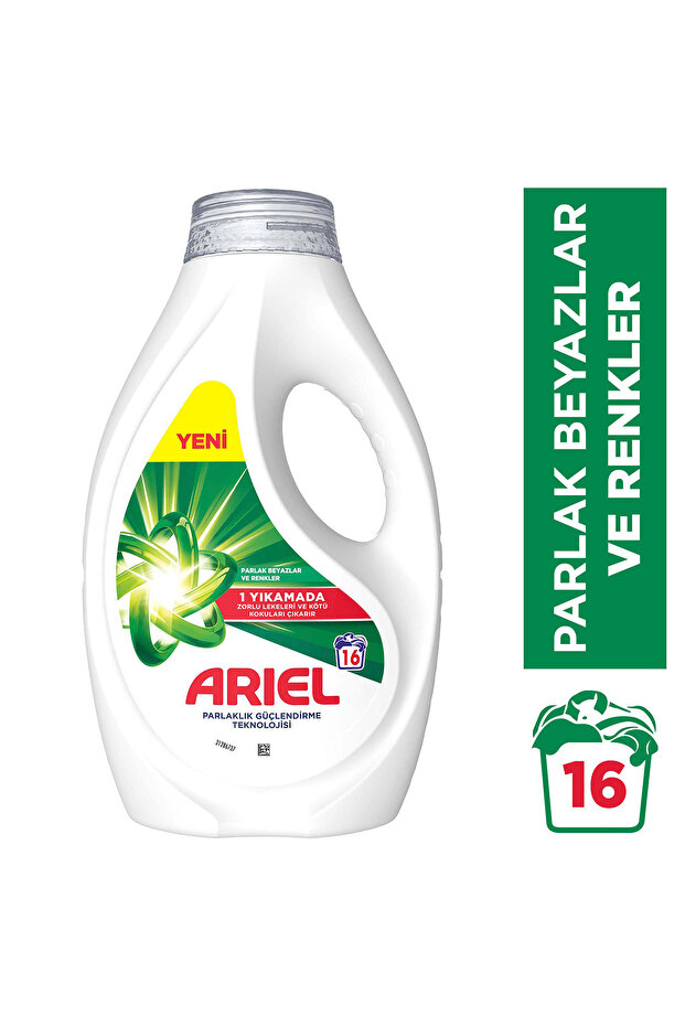Ariel Sıvı Çamaşır Deterjanı Beyazlar ve Renkliler 16 Yıkama