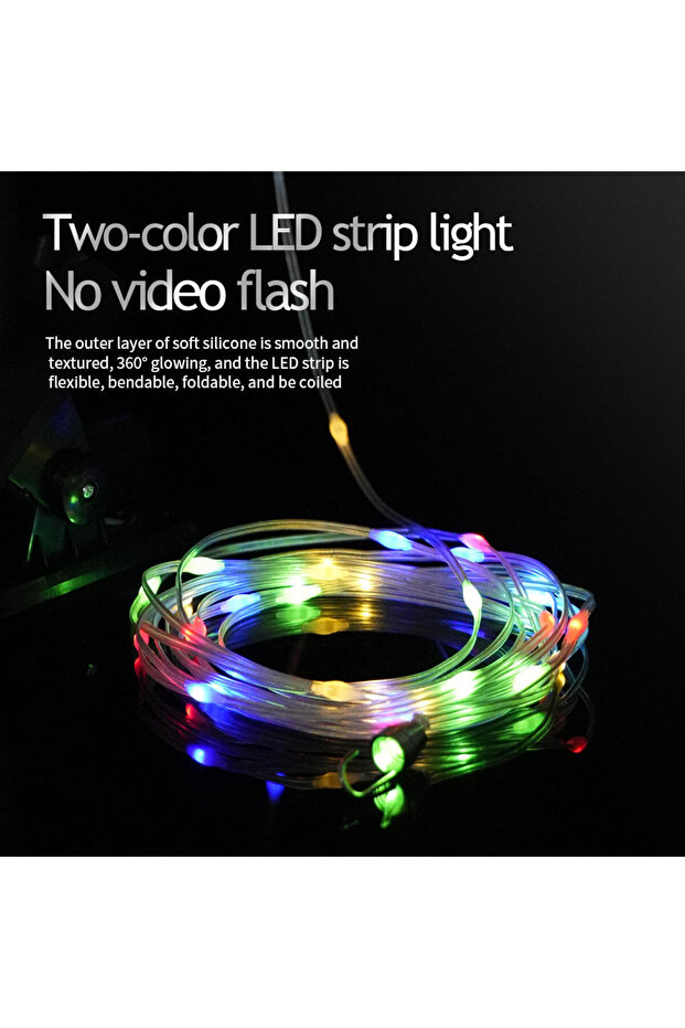 Solar LED String Light IP65 Waterproof Dusk to Dawn Sensor Auto On/Off Garden Light - 5