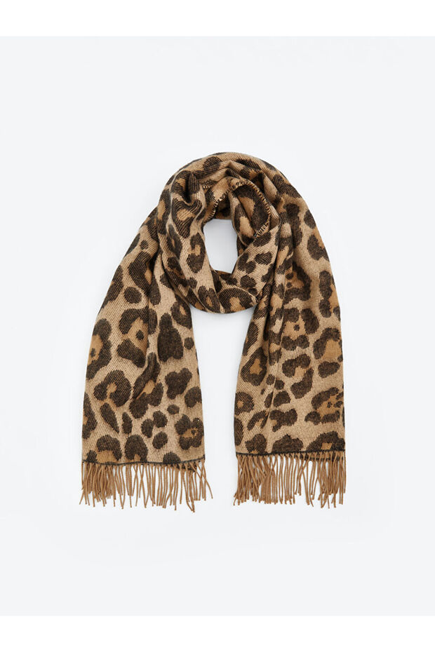 I Leopard Embroidered Women's Scarf from Freezen Store
