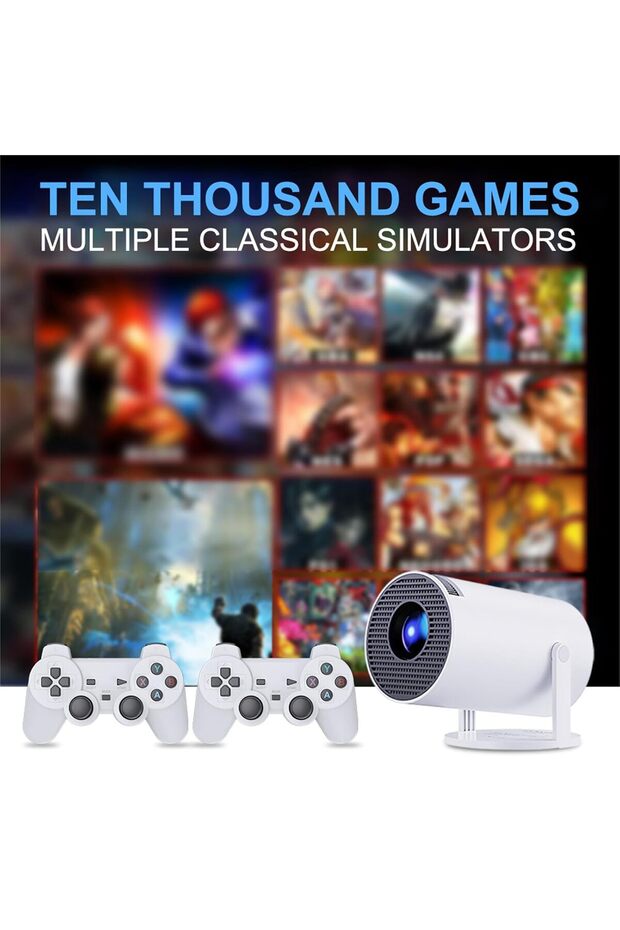 M300MAX ANDROİD PROJEKTÖR AKILLI VİDEO OYNATICI 2 İN 1 GAME PROJEKTOR FULL HD PROJEKSİYON YANSITMA - 4