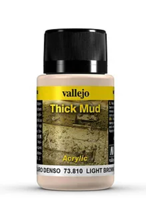 Light Brown Thick Mud Weathering Effects Acrylic Paint - 40 mL