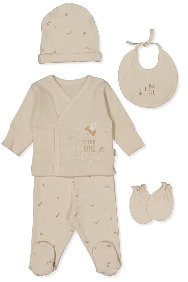 Interlock Zibin Set of 5 (Dream Big) Beige