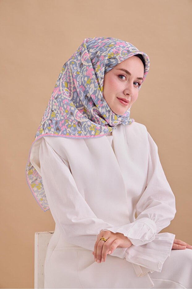 Twill İpek Eşarp 11478-21 - 1