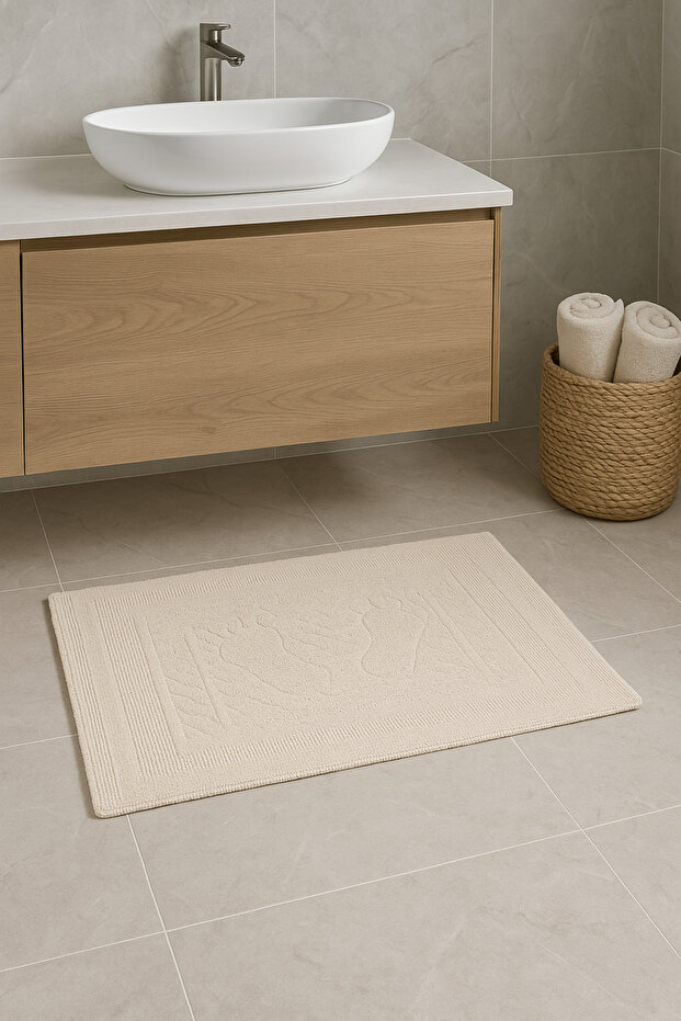 2-Piece Bath and Sink Mat Set – 50X70 cm | Water Absorbent, Quick Drying, Modern Design