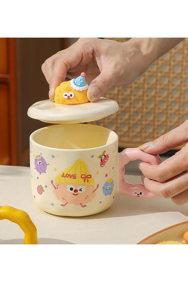 Cheerful Clouds Themed Ceramic Mug - 3