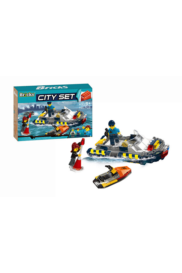Blocks City Set 195Pcs - 1