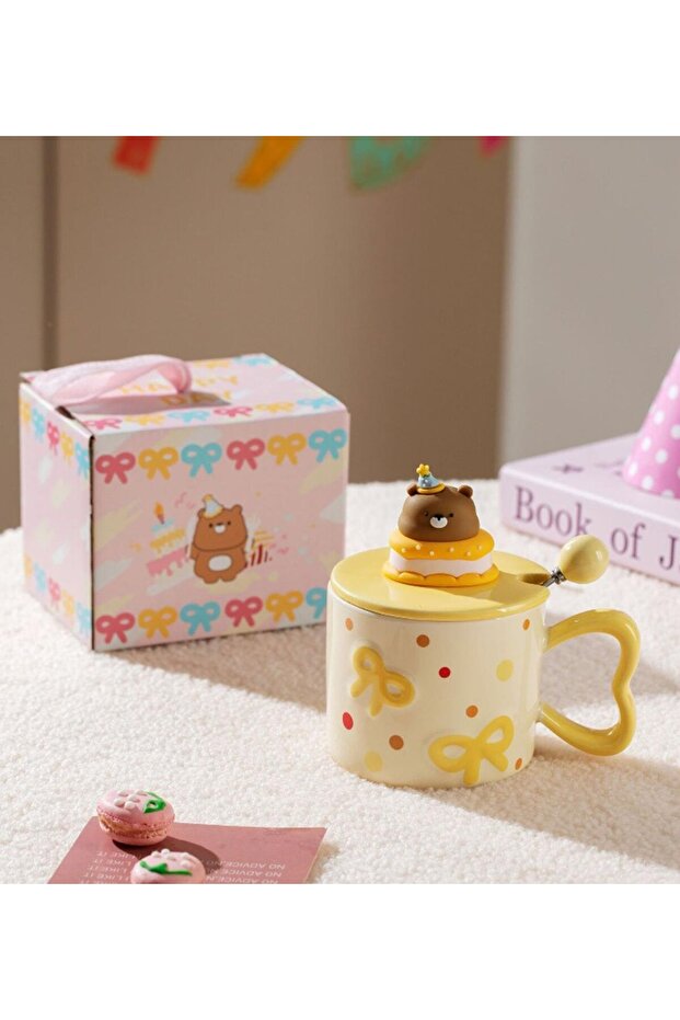 Tatlı Pasta Temalı Seramik Kupa - 2