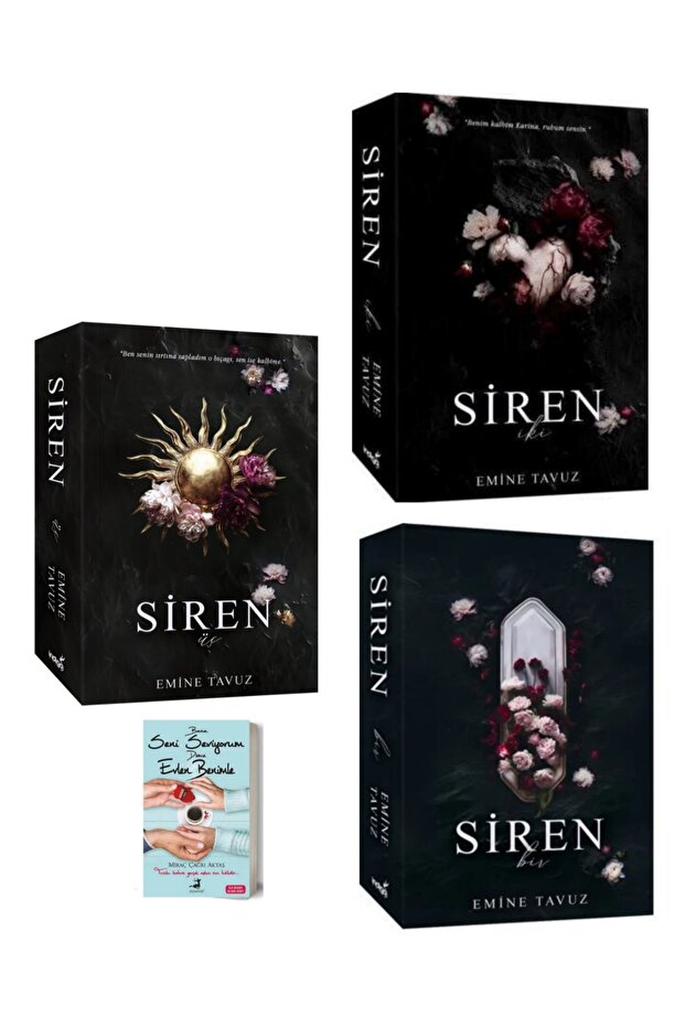 Siren 1, 2, 3 Emine Tavuz 3 Kitap Karton Kapak Set