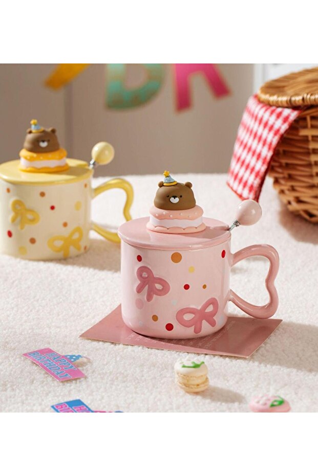 Tatlı Pasta Temalı Seramik Kupa - 1