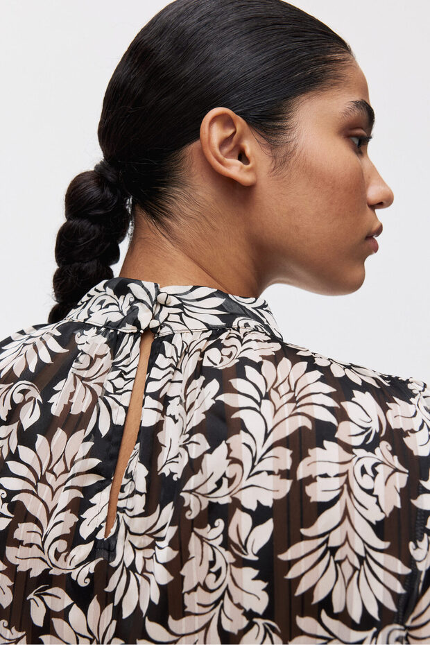 Dik Yakalı Bluz - 4