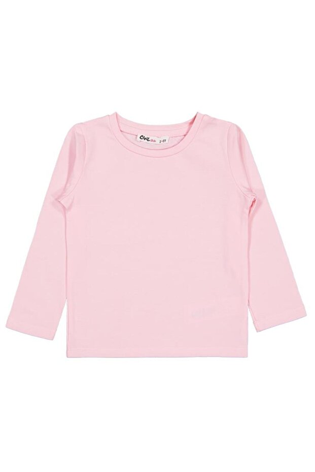 Basic 2-5 Yaş Sweatshirt - Pembe 5-6 Yaş - 1