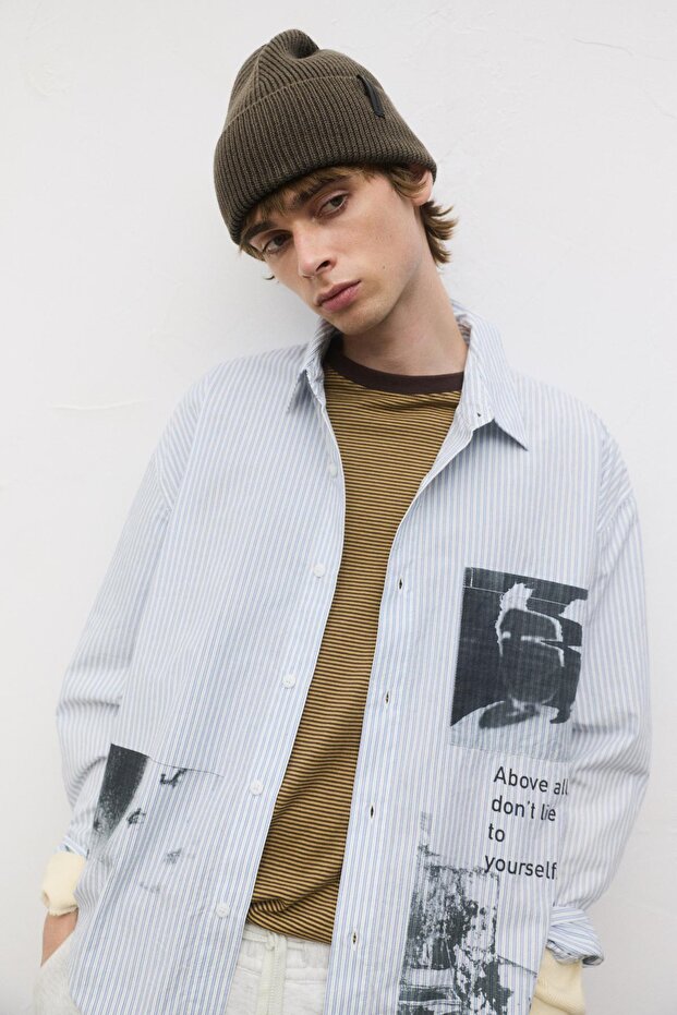 Etiketli örgü bere - 1