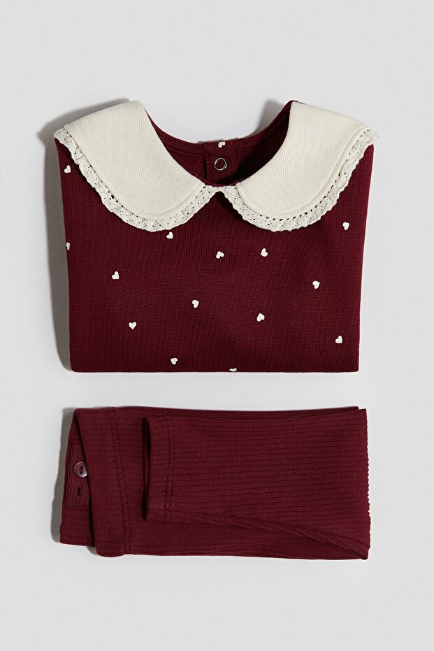 2 Parçalı Sweatshirt ve Tayt Set - 2