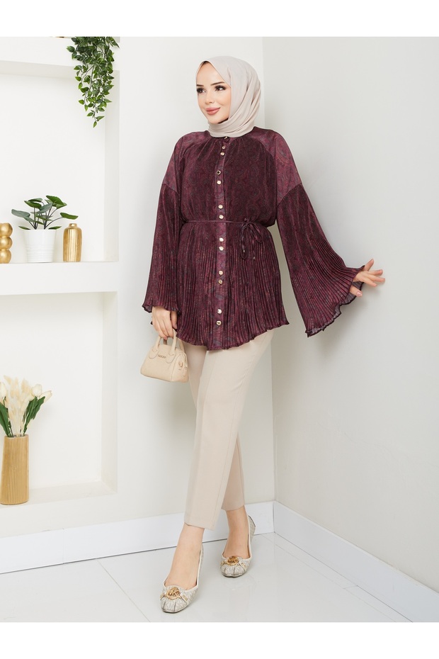 Dik Piliseli Kadın Gömlek - 2