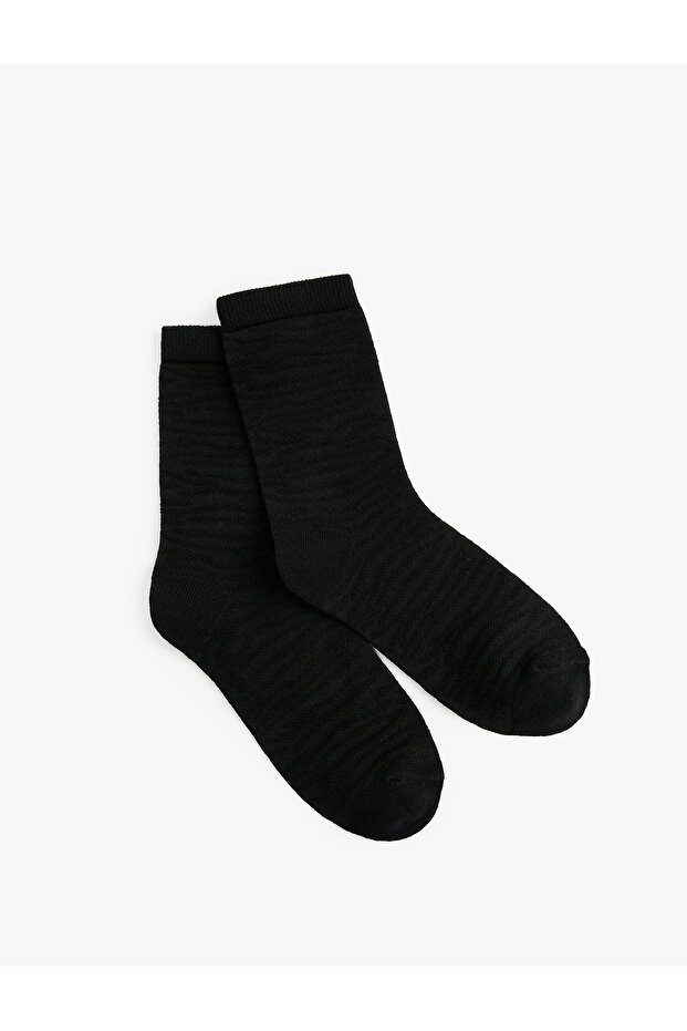 Cotton Patterned Socks - 1