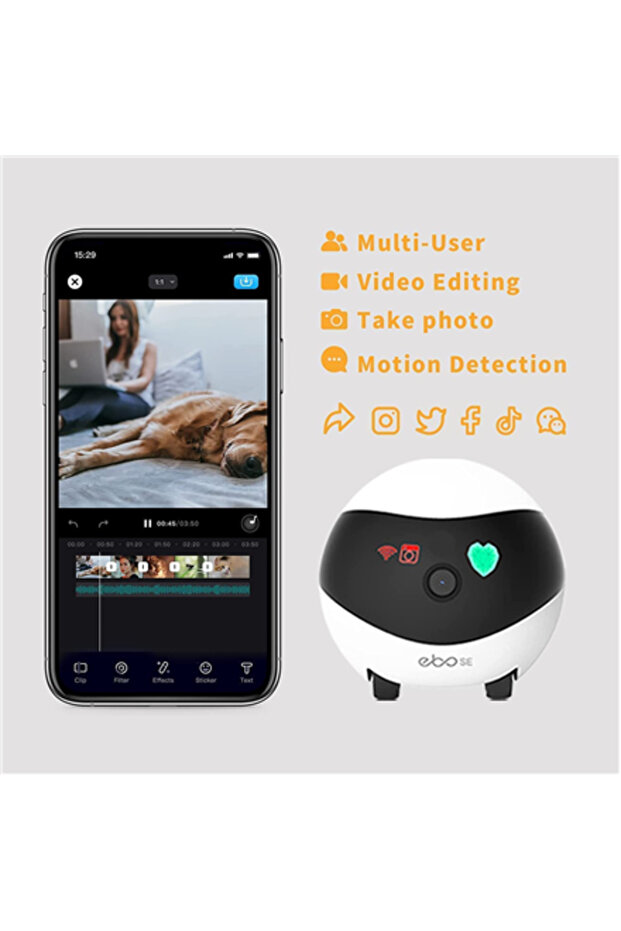 Enabot | EBO SE | Robot - IP Camera | Compact | 16GB external memory, supports up to 256GB - 4