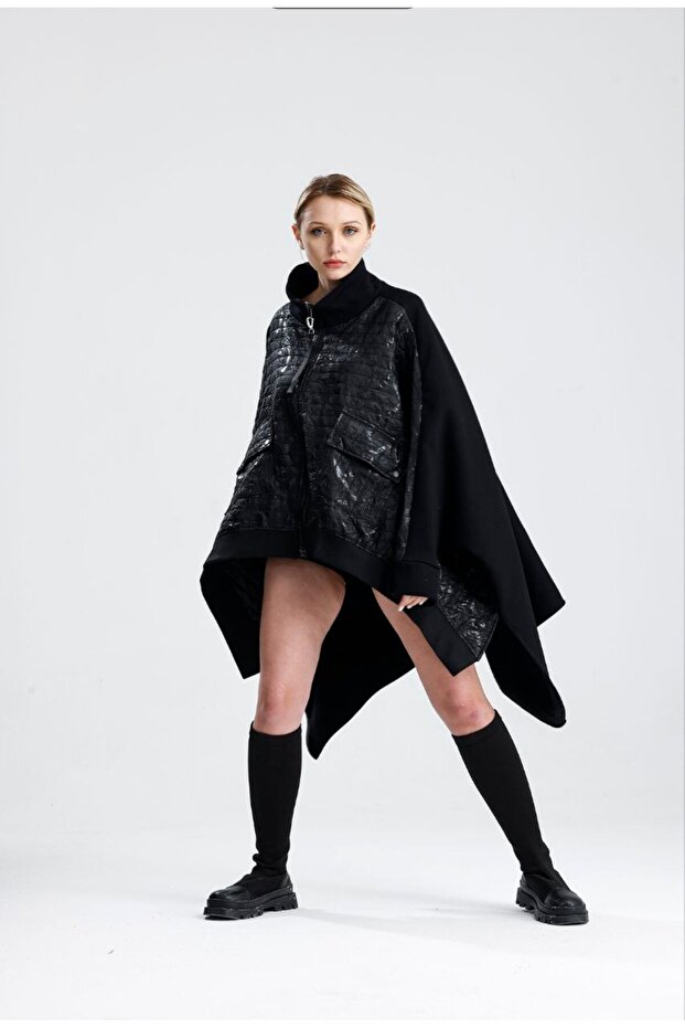 SİYAH PANÇO MONT - 1