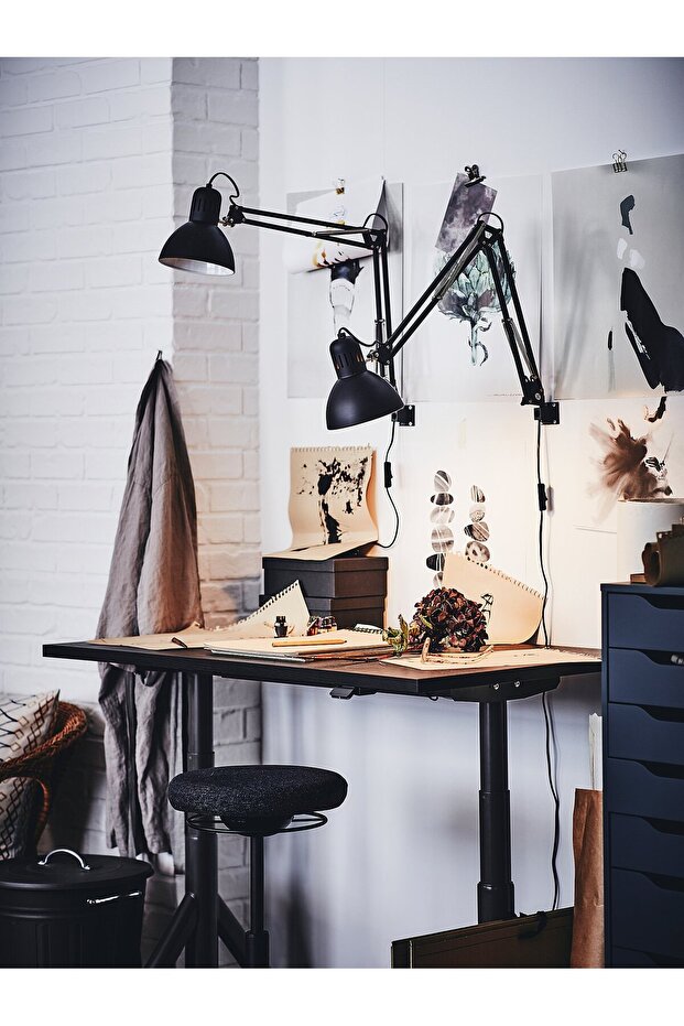 مصباح عمل، رمادي داكن - 6