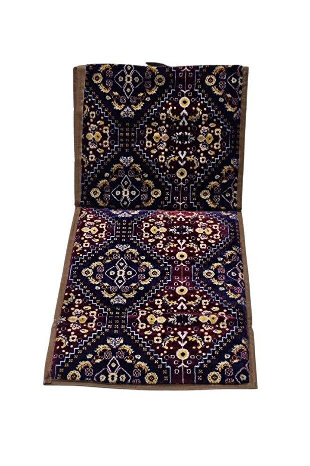 Set of 2 folding floor chairs with waterproof backrest, ideal for travel, camping and relaxing - 4