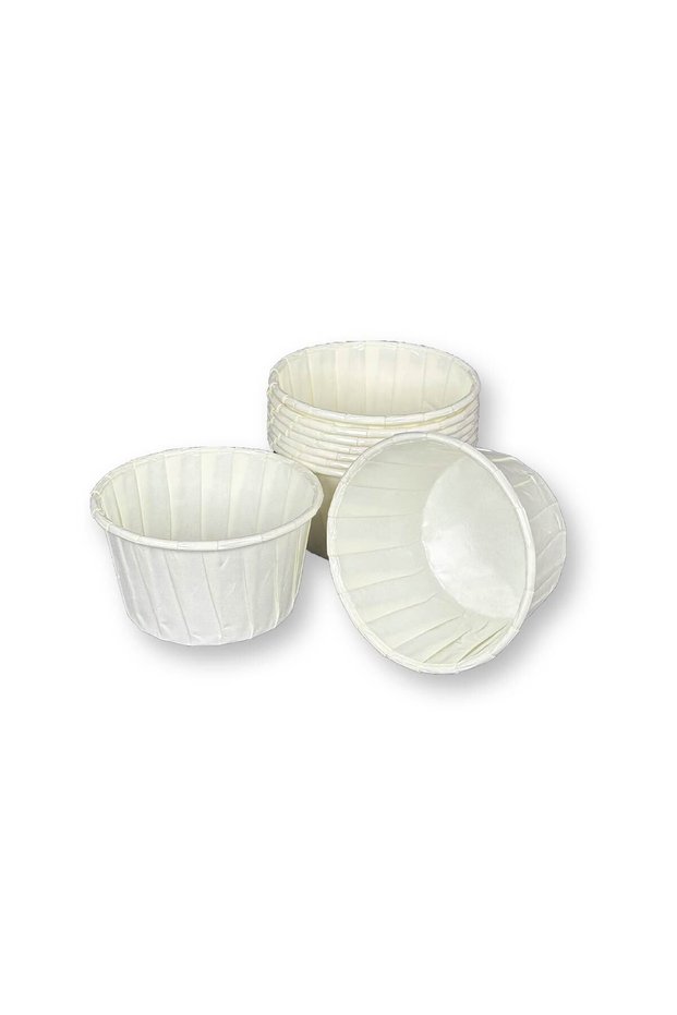 50 Pieces Paper Muffin Cup Cake Mold White
