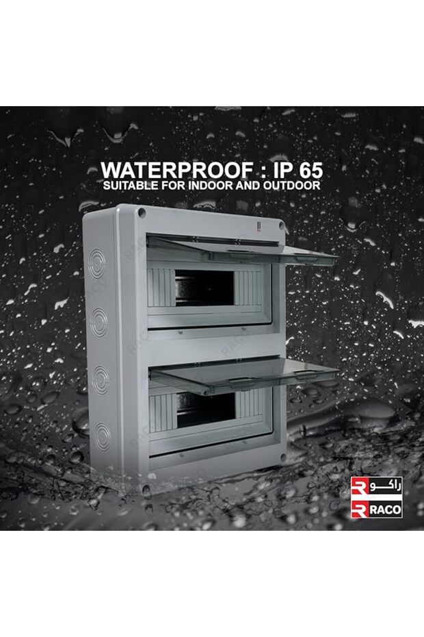 MCB Distribution Box - 24-Way IP65 Waterproof Circuit Breaker Box with Transparent ABS Cover - 5