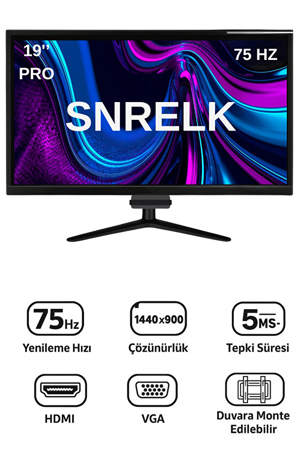 19'' VGA- HDMI PRO LED MONİTÖR - 1