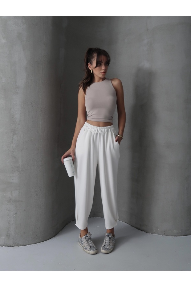 Women's Skye Soft Modal Trousers with Tie-Up Legs