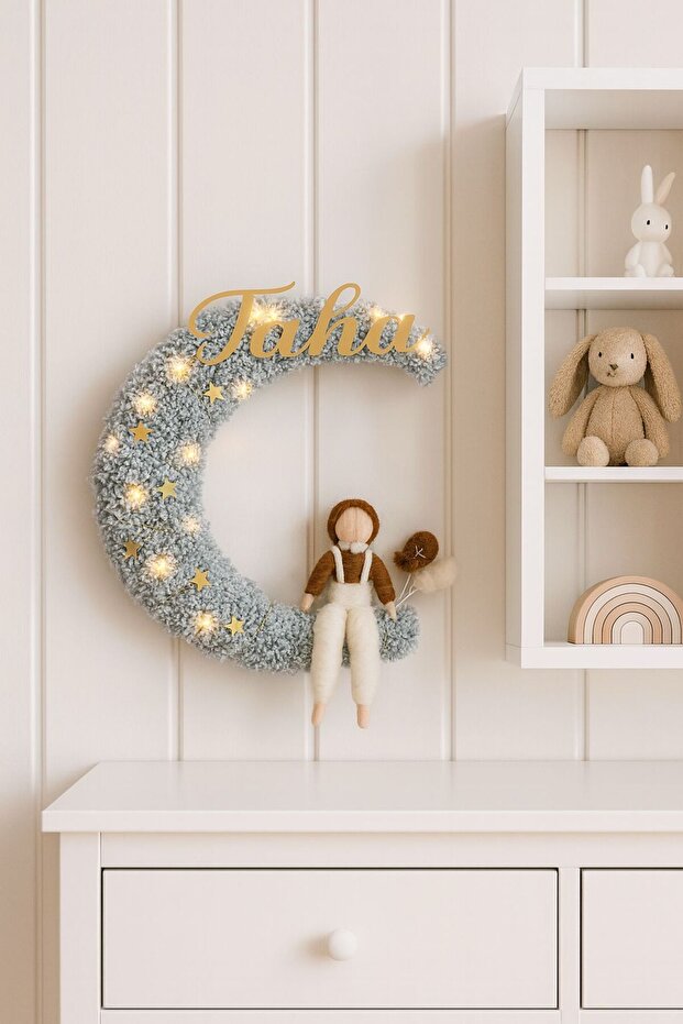 Ledli Keçe Bebek Kapı Süsü - Hastane Kapı süsü - 1