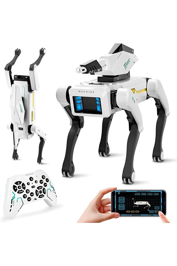 روبوت كلب - حيوان أليف تفاعلي STEM مع تحكم صوتي، وأكثر من 30 حركة وبرمجة تطبيقات - 1