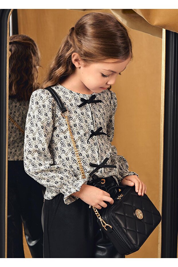 Mayoral Abel&Lula Girl's Floral Blouse Green