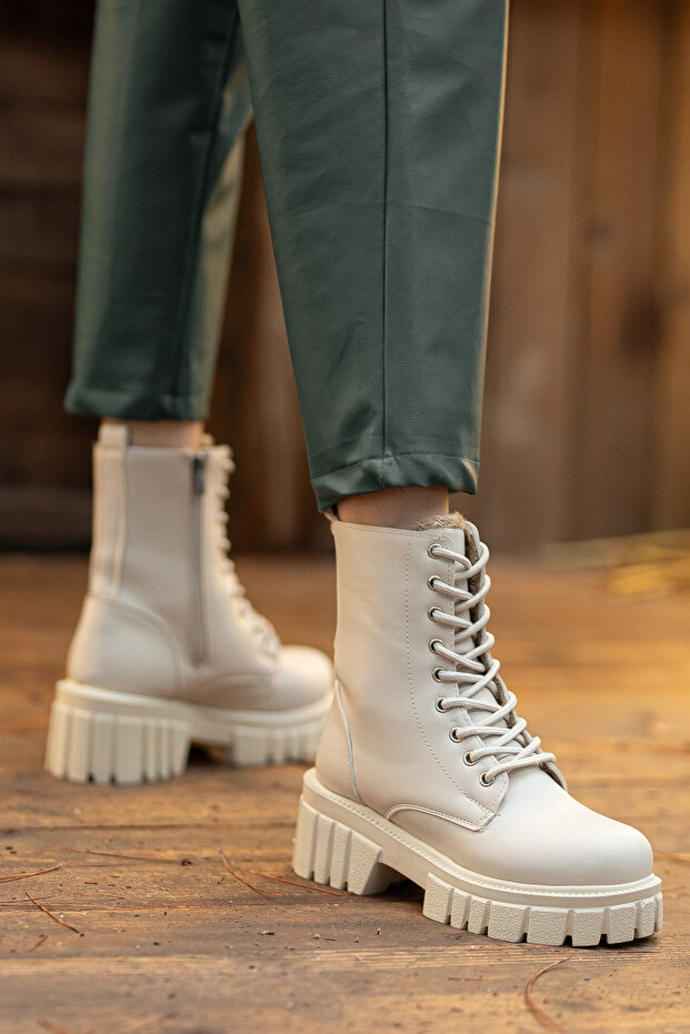 Dámské kozačky z kožešiny odolné proti vodě a chladu - 5