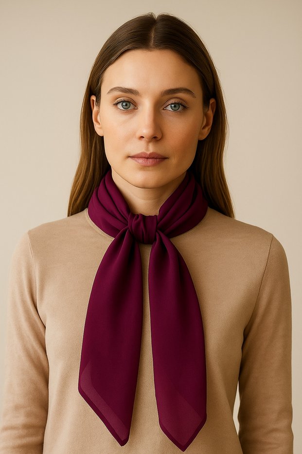 Purple Women's Scarf Shawl Chiffon Accessory 50X150 cm