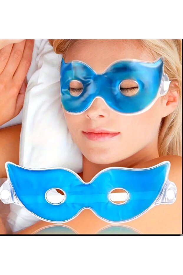 Shenzhen 1Pc Blue Soft Gel Eye Mask, Adjustable Cold Hot Compress Dual Use