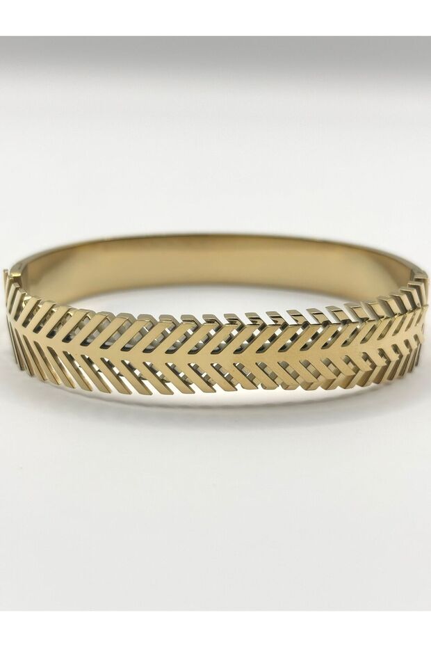 Steel Ivy Handcuff Bracelet