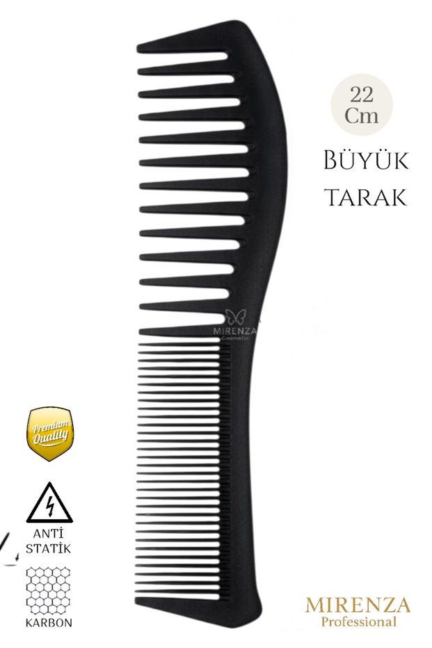 Professional Barber Hairdressing Hair Cutting Comb - Black Large Carbon Comb - Wax Comb
