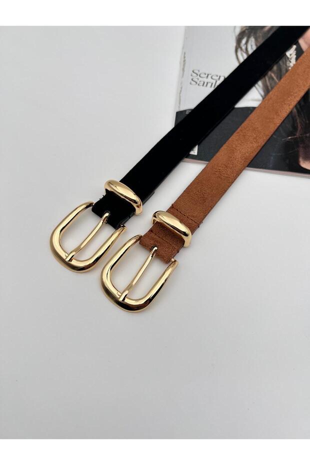 Set of 2/Women's Suede Belt, Trouser Belt, Jacket Belt, Shirt Belt.