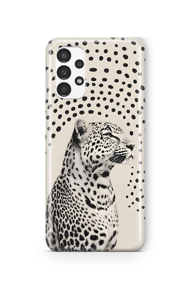 Samsung Galaxy A23 Compatible Leopard Print Transparent Phone Case