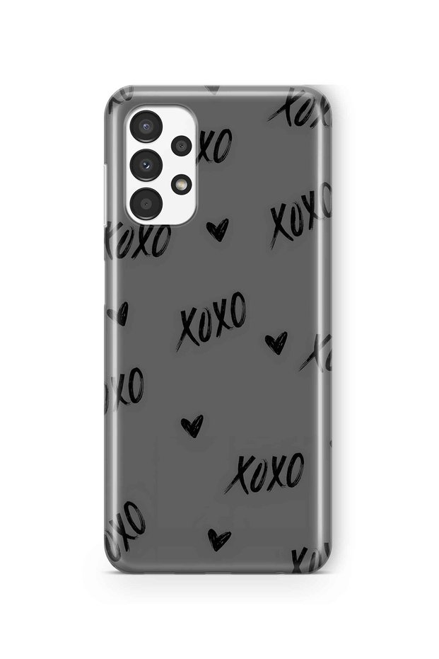 Samsung Galaxy A52 Compatible Xoxo Patterned Transparent Phone Case
