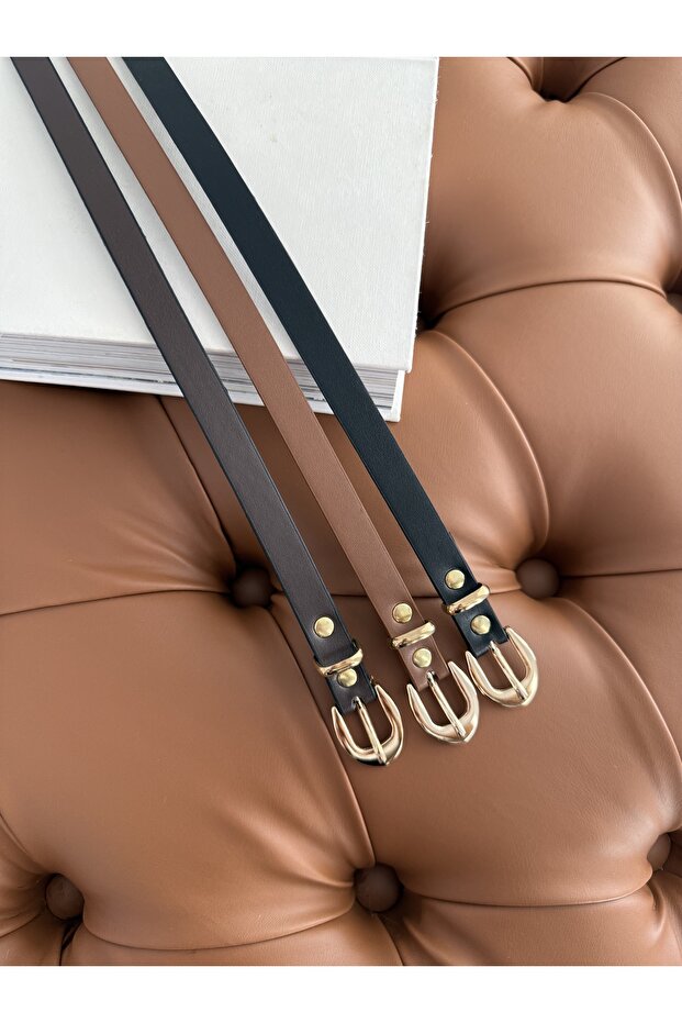 Kadın 3'lü Süper Basic Set Kemer - 2