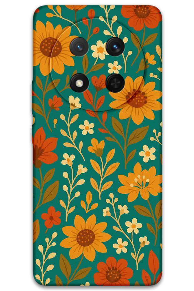 Honor Magic 7 Lite Compatible Flower Pattern Phone Case + Screen Protector - 5786